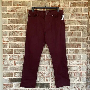Banana Republic Traveler Burgandy Slim Fit Men’s Jeans